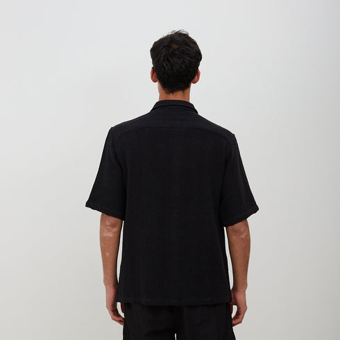 Sunflower Spacey SS Shirt Black 1157 Degli Uberti